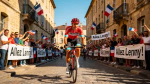 Lenny Martinez traverse Nevers sous les acclamations, sans pouvoir briller