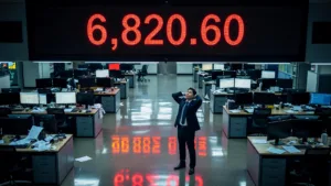 Les bourses asiatiques s&rsquo;effondrent : le secteur des semi-conducteurs plonge