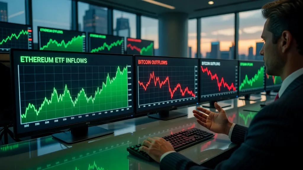 Les ETF Ethereum surpassent le Bitcoin pour la première fois en six mois