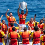 Leucate jette son bouclier de champion en mer pour « l'hydrater »