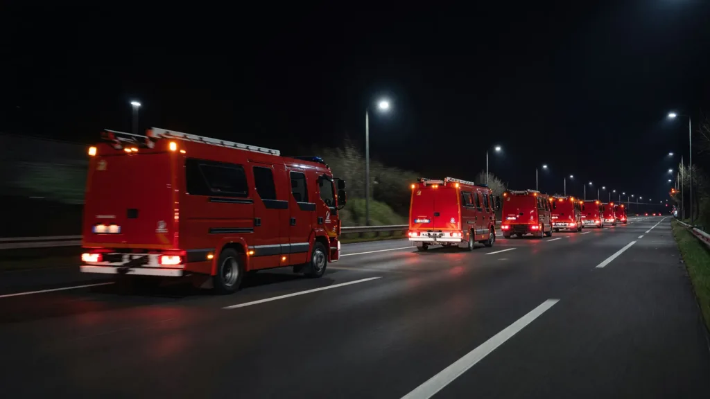 Lille : 61 pompiers du SDIS59 partis en renfort contre les feux en Gironde
