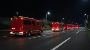 Lille : 61 pompiers du SDIS59 partis en renfort contre les feux en Gironde