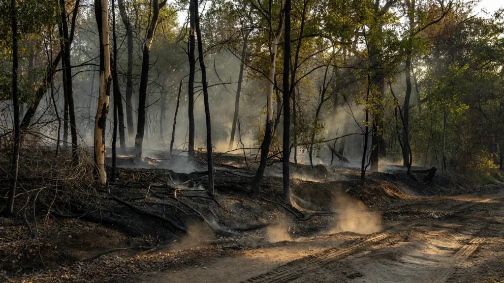 Limeil-Brévannes : 5 hectares brûlés, l'incendie de la forêt maîtrisé