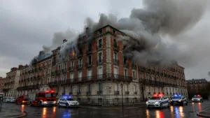 Limoges : violent incendie dans un appartement de La Bastide, habitants évacués
