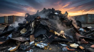 Loir-et-Cher : incendie du centre Cap Recyclage 41, des batteries suspectées