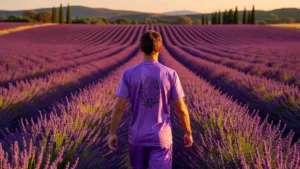 L'OM dévoile son maillot third violet « Balade Provençale »