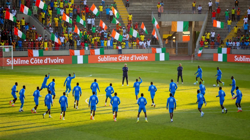 L'OM s'entraîne à Abidjan avant d'affronter Yamoussoukro