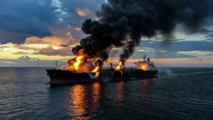 L&rsquo;Ukraine frappe six pétroliers russes et des infrastructures en Crimée