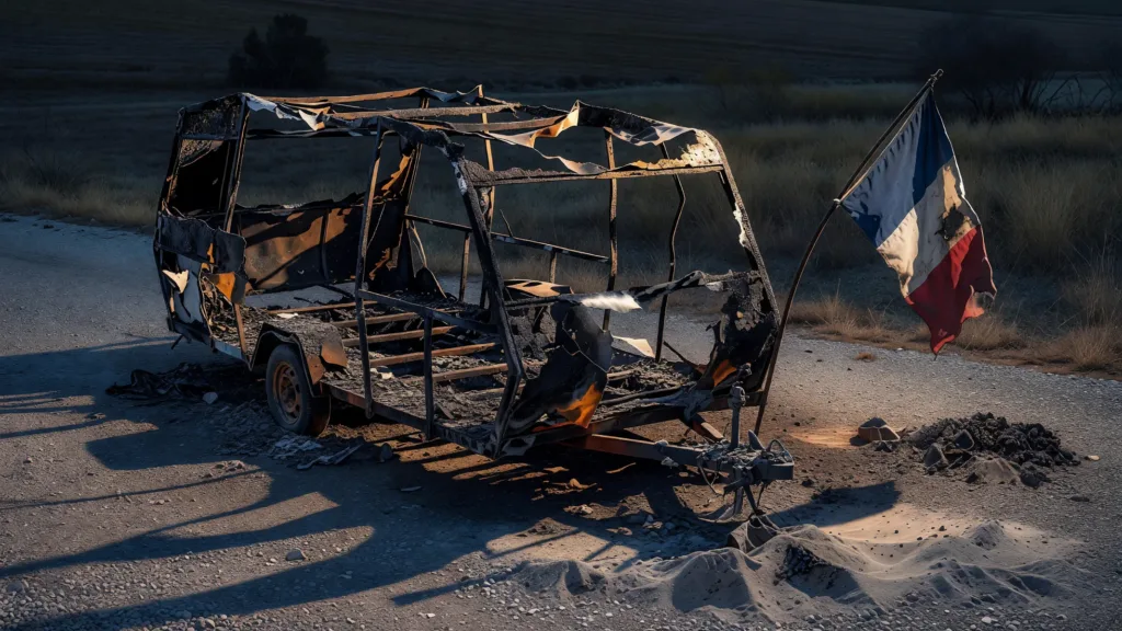 Lure : l'aire des gens du voyage ravagée par un incendie