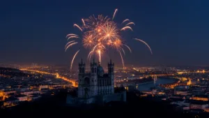 Lyon : le feu d&rsquo;artifice de Fourvière après la défaite des Bleus