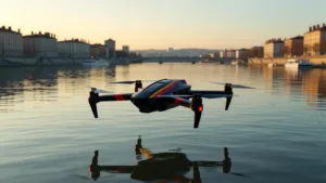 Lyon : un drone autonome déployé par les pompiers pour prévenir les noyades dans le Rhône