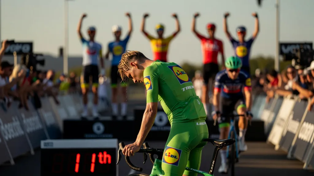 Mads Pedersen : « Un peu de la merde » — onzième à Nevers, le maillot vert tient encore
