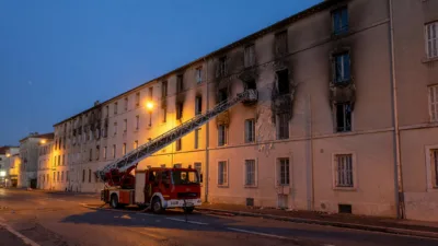 Marseille : un homme gravement brûlé dans un incendie, 70 pompiers mobilisés