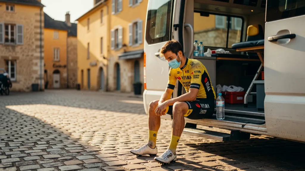 Matteo Jorgenson, malade et meurtri, reste au Tour pour Vingegaard