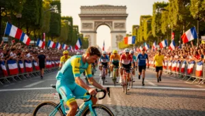 Max Kanter 4e sur les Champs : l&rsquo;ambassadrice kazakhe salue Vinokourov