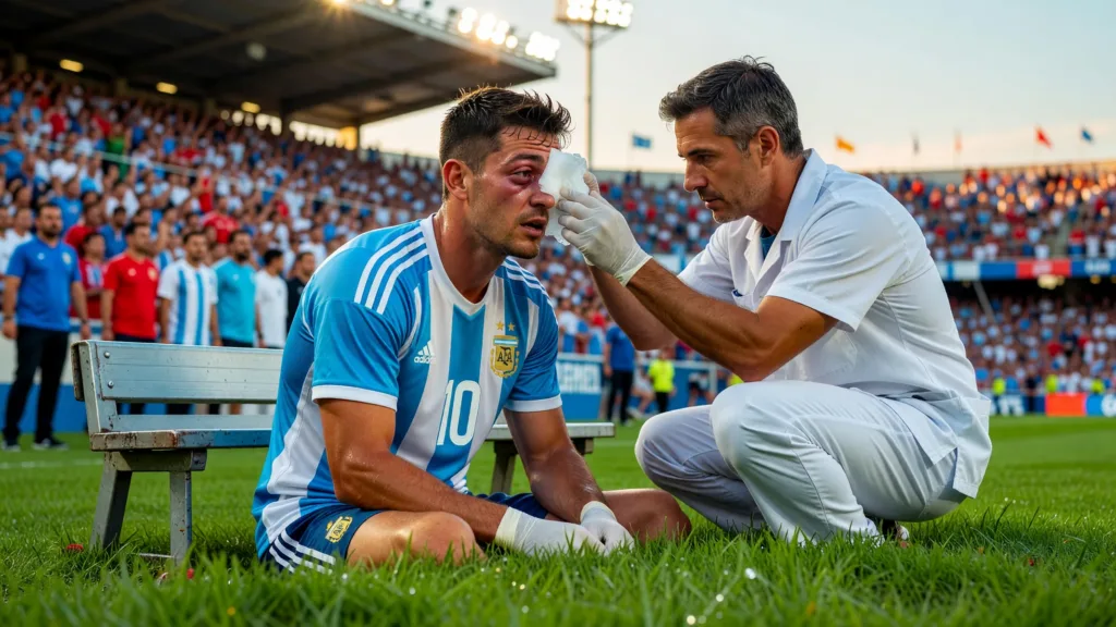 Messi joue 120 minutes l'œil en sang : le sacrifice du capitaine argentin
