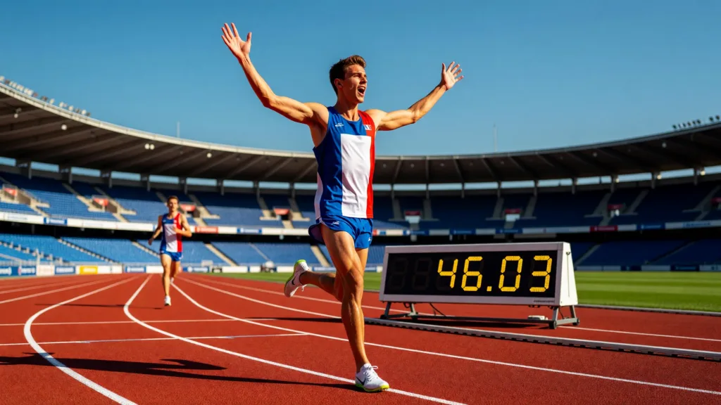 Milann Klemenic bat deux fois le record de France junior du 400 m en deux jours