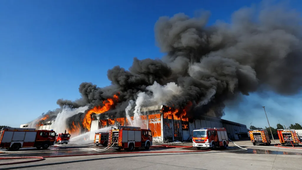 Mitry-Mory : incendie dans un entrepôt près de Roissy, bus déviés