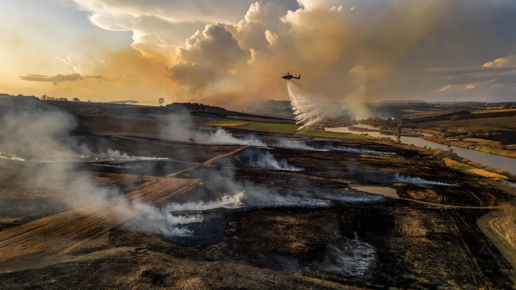 Montfrin : 3,5 hectares détruits par un incendie de chaume, maîtrisé grâce à 63 pompiers