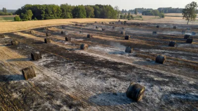 Monthois : 52 pompiers mobilisés pour deux feux de chaumes