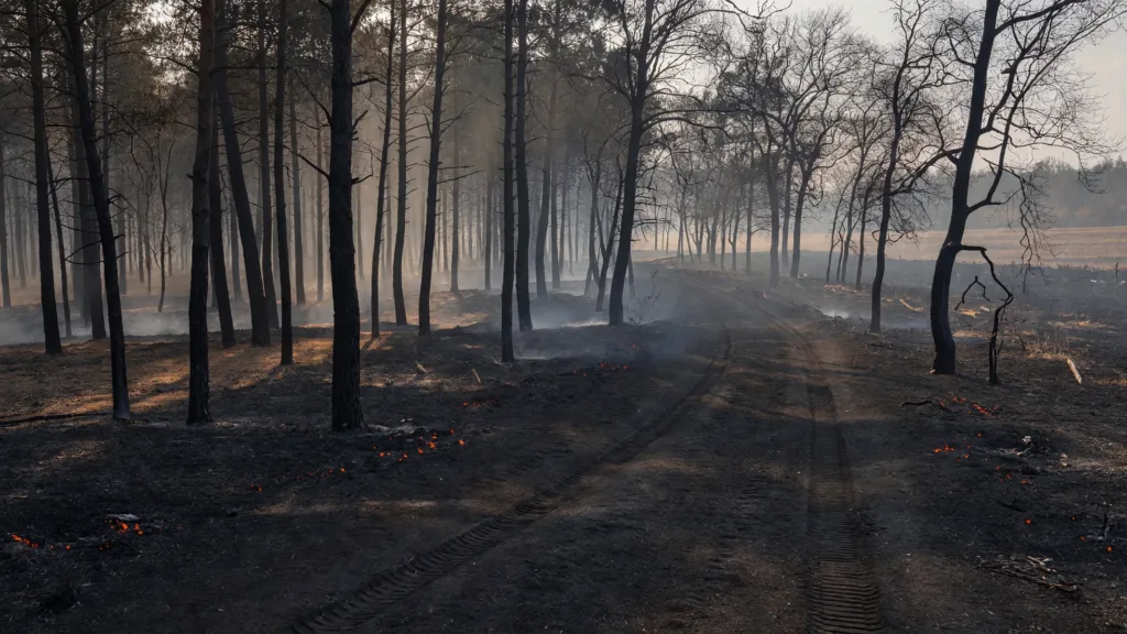 Montmelard : 2 500 m² de forêt brûlés après un feu d'engin forestier