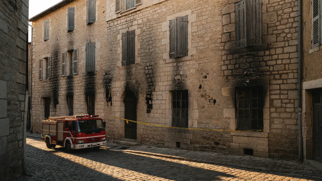 Montpellier : 30 pompiers mobilisés sur un incendie rue de l'Aiguillerie