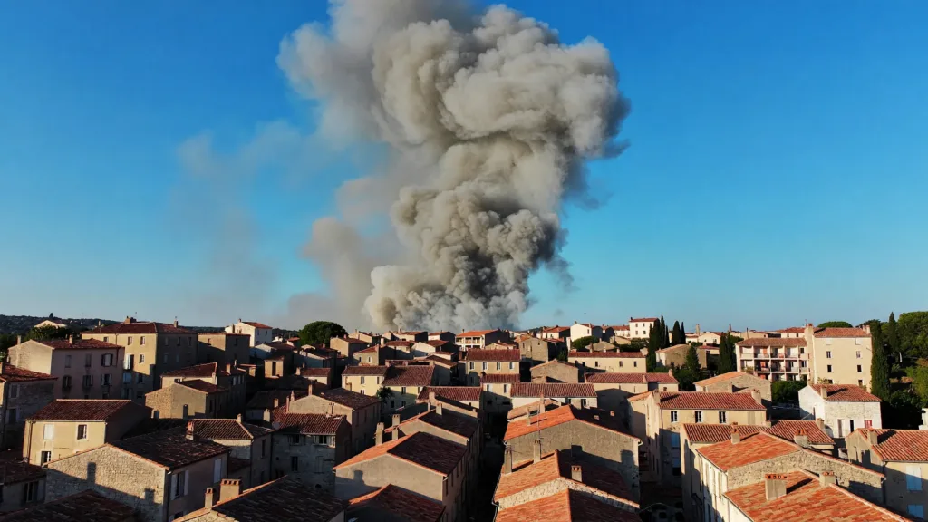 Montpellier : incendie dans une carrosserie à Figuerolles, 50 pompiers mobilisés