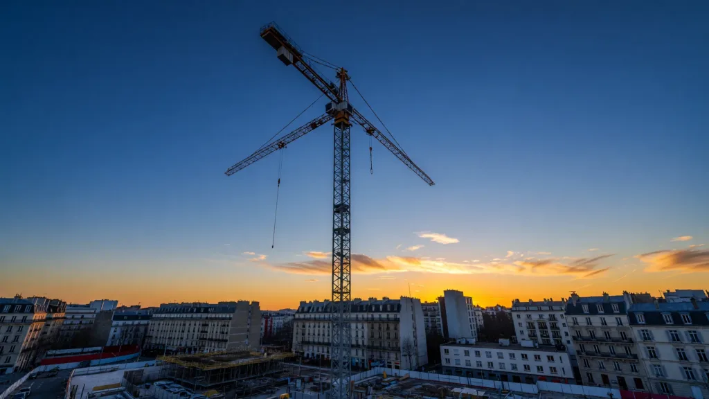 Montpellier : incendie spectaculaire au sommet d'une grue à la Chamberte