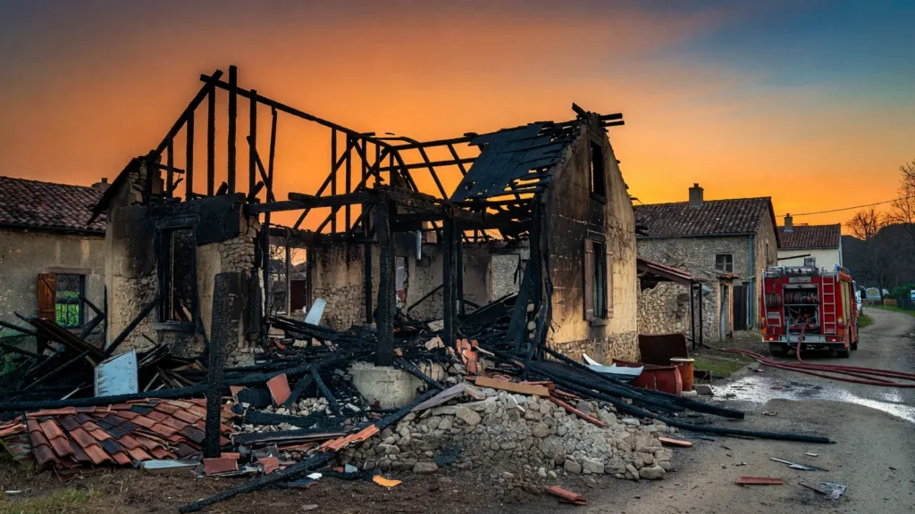 Morcenx-la-Nouvelle : une maison détruite par un incendie route de Bas, deux personnes intoxiquées