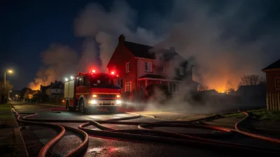 Moselle : une maison ravagée par un incendie à Mécleuves, batterie suspectée