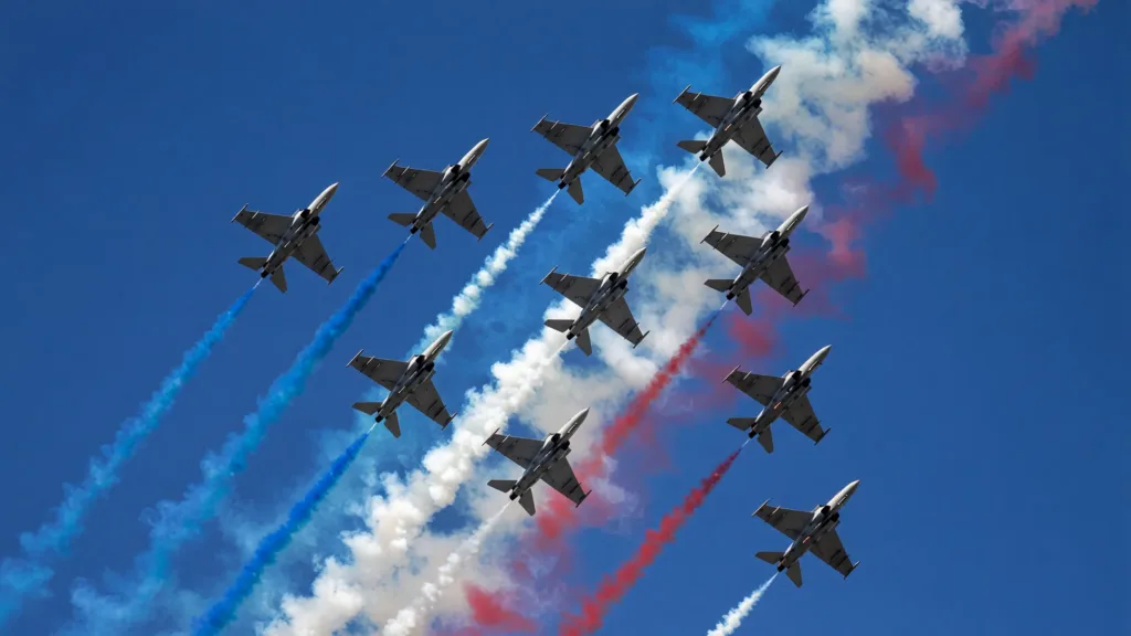 Nancy : défilé militaire et survol de la BA 133 place de la Carrière le 14 juillet