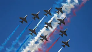 Nancy : défilé militaire et survol de la BA 133 place de la Carrière le 14 juillet