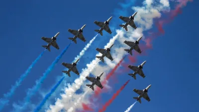 Nancy : défilé militaire et survol de la BA 133 place de la Carrière le 14 juillet