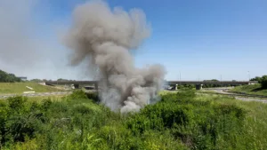 Nantes : un hectare de végétation détruit par un incendie près du périphérique