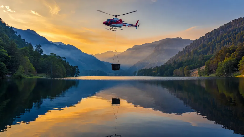 Nantua : 20 hectares brûlés, 51 largages d'un hélicoptère privé