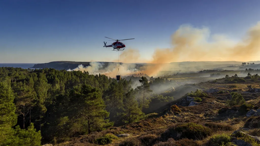 Névez : 25 hectares détruits par un incendie, des habitations évacuées