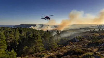 Névez : 25 hectares détruits par un incendie, des habitations évacuées