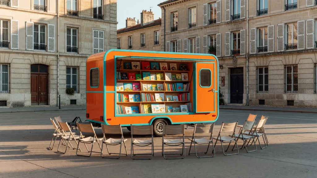 Niort : la caravane Biblio'Bulles s'installe à la Tour Chabot avec 300 livres