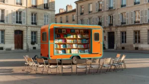Niort : la caravane Biblio&rsquo;Bulles s&rsquo;installe à la Tour Chabot avec 300 livres