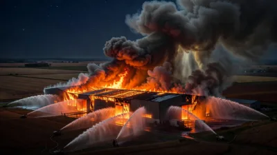 Oise : un hangar agricole détruit par un incendie à Acy-en-Multien