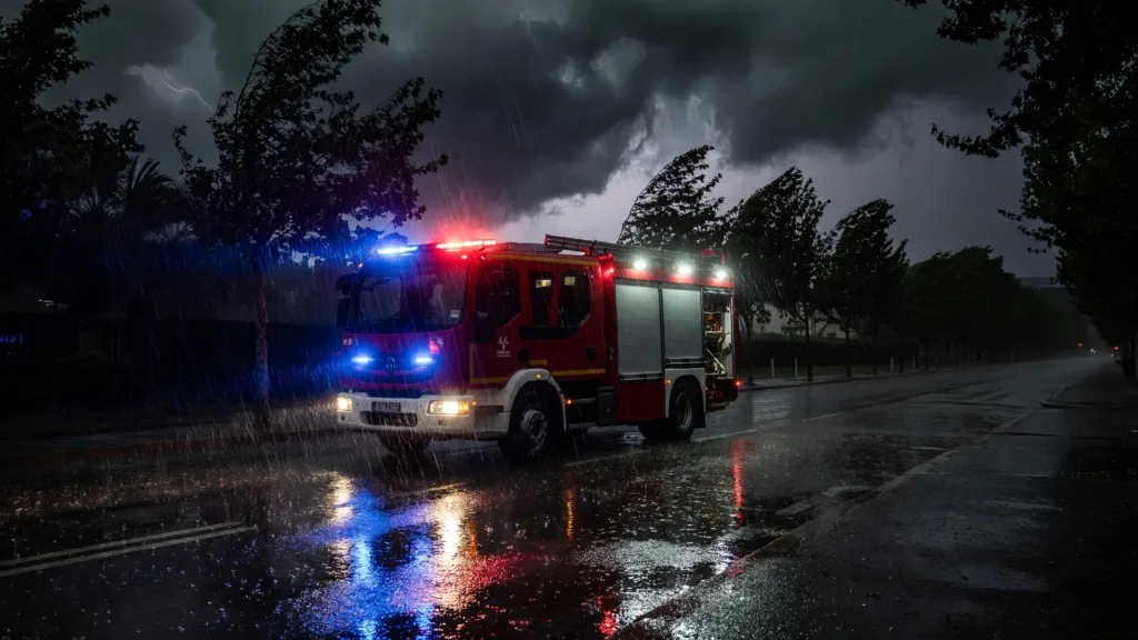 Orages en Loire : 665 interventions des pompiers, 8 000 foyers privés d'électricité