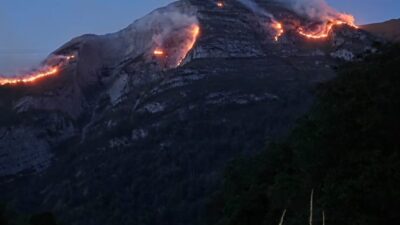 Laruns : feu de végétation maîtrisé sur le plateau d&rsquo;Anze