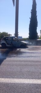 A54 : véhicule en feu après Garons, circulation rétablie