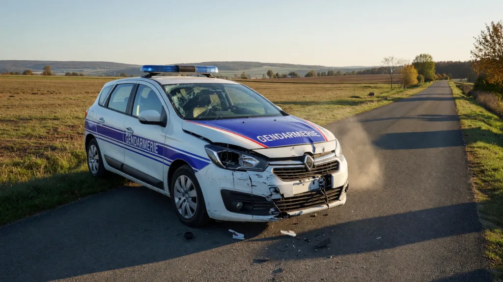 Pas-de-Calais : un automobiliste percute des gendarmes et provoque un incendie