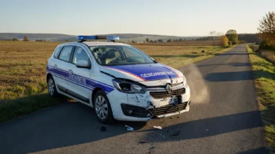 Pas-de-Calais : un automobiliste percute des gendarmes et provoque un incendie