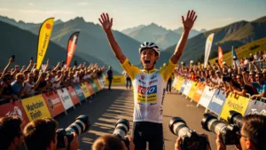 Paul Seixas, 19 ans, devient le plus jeune maillot blanc de l&rsquo;histoire du Tour