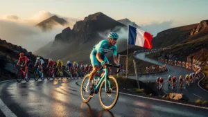 Paul Seixas, 19 ans, finit troisième au Lioran et grimpe à la cinquième place du Tour