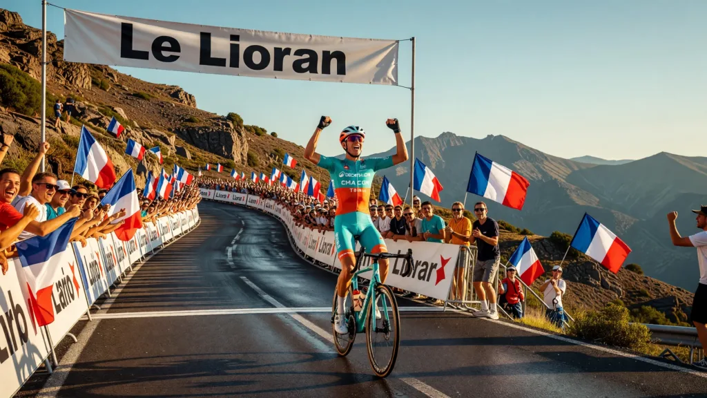 Paul Seixas, 19 ans, premier Français sur un podium d'étape du Tour 2026