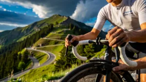 Paul Seixas, 19 ans, roule vers Solaison avec le maillot blanc