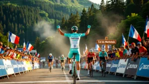 Paul Seixas, 19 ans, s’empare du maillot blanc dans les Vosges